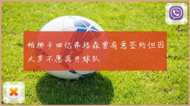 帕柳卡回忆弗格森曾有意签约但因大罗不愿离开球队
